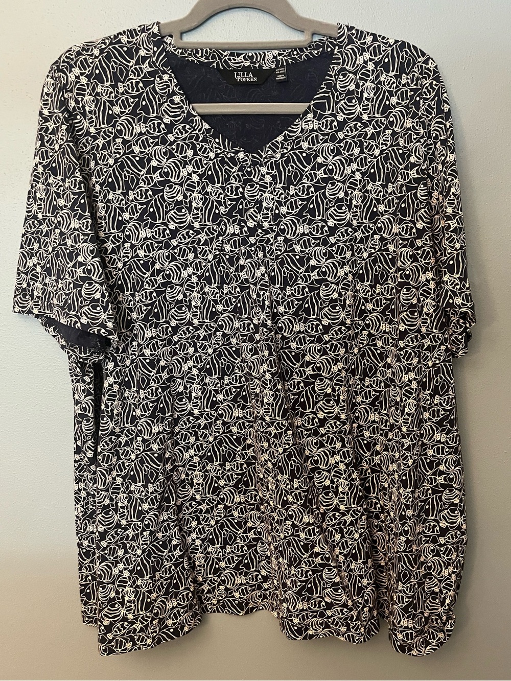 Ulla Popken Fish Print T-Shirt